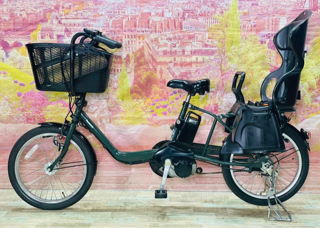 K2383 [大容量12Ah]電動自転車パナソニック子供乗せ 20インチ送料無料