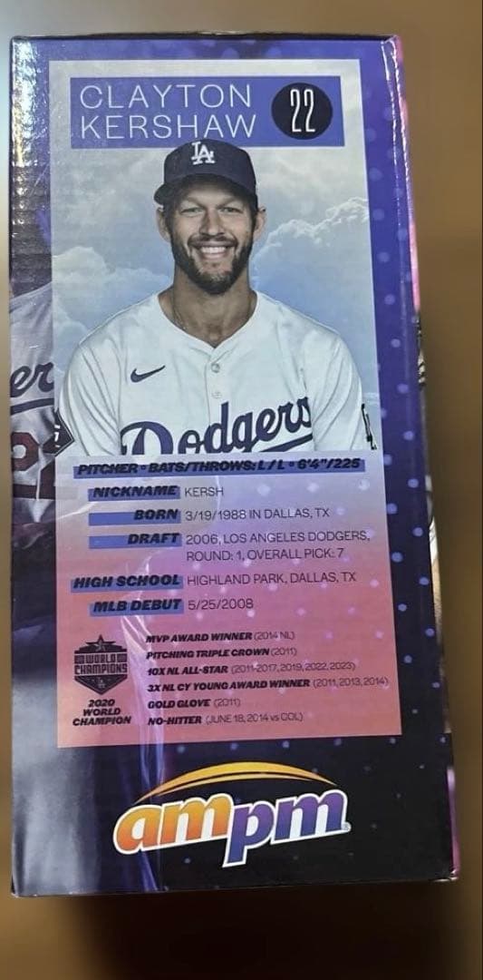 えるマッチョ　球場配布 ドジャース　ボブルヘッド　クレイトン・カーショー