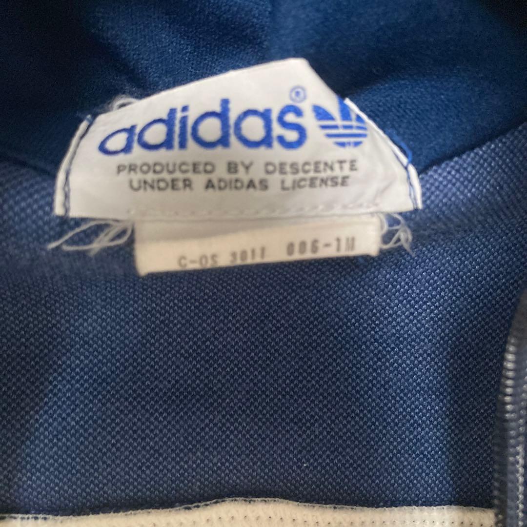 adidas　トラックジャケット　ドイツ　ジャージ　トレフォイル　デサント　刺繍