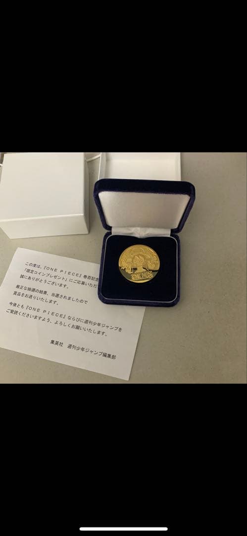 ONE PIECE 記念メダル 金メッキ