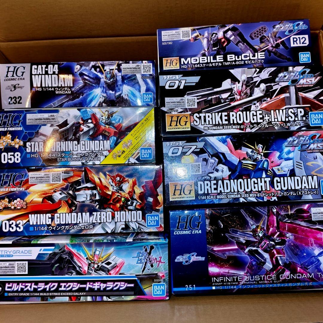 【新品未開封】HGガンプラセット 8種まとめ売り　ガンダムSEED、ビルド