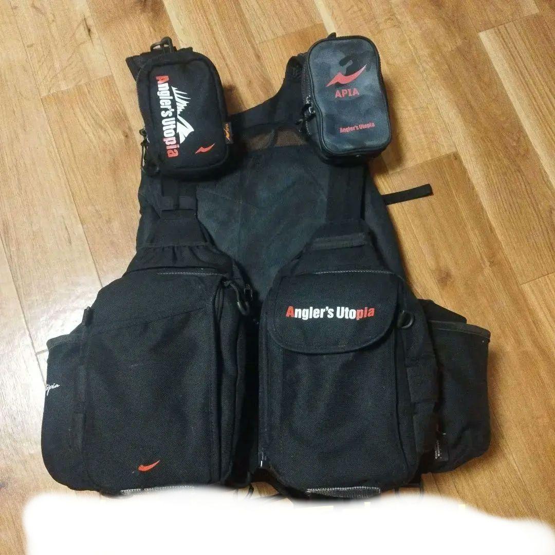 Angler's Utopia APIA ライフジャケット ブラック　ver.4