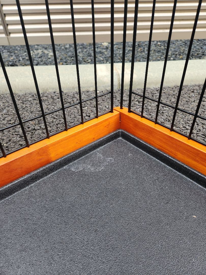 犬用　ケージ(木製+金属)