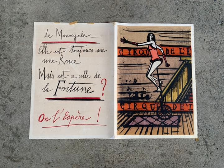 レア!! ベルナール ビュッフェ サーカス シリーズ リトグラフ No.2