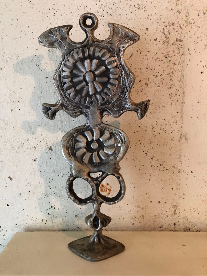 【値下しました】DON DRUMM ドン・ドラム　アルミ彫刻　ミラー　ビンテージ