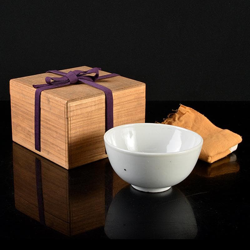 朝鮮美術　李朝　高麗白磁　鉢　茶碗　時代箱　C　5342