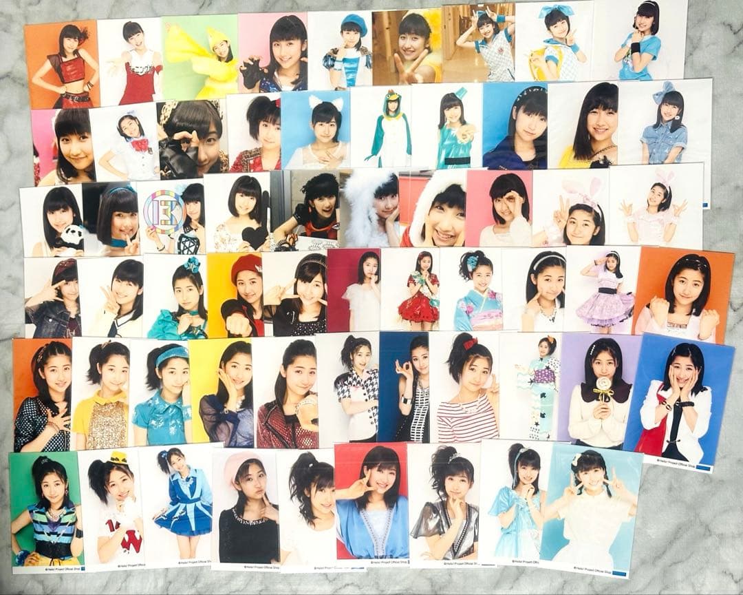 モーニング娘。 佐藤優樹 ハロショ 卒業記念プレイバック生写真セット ①