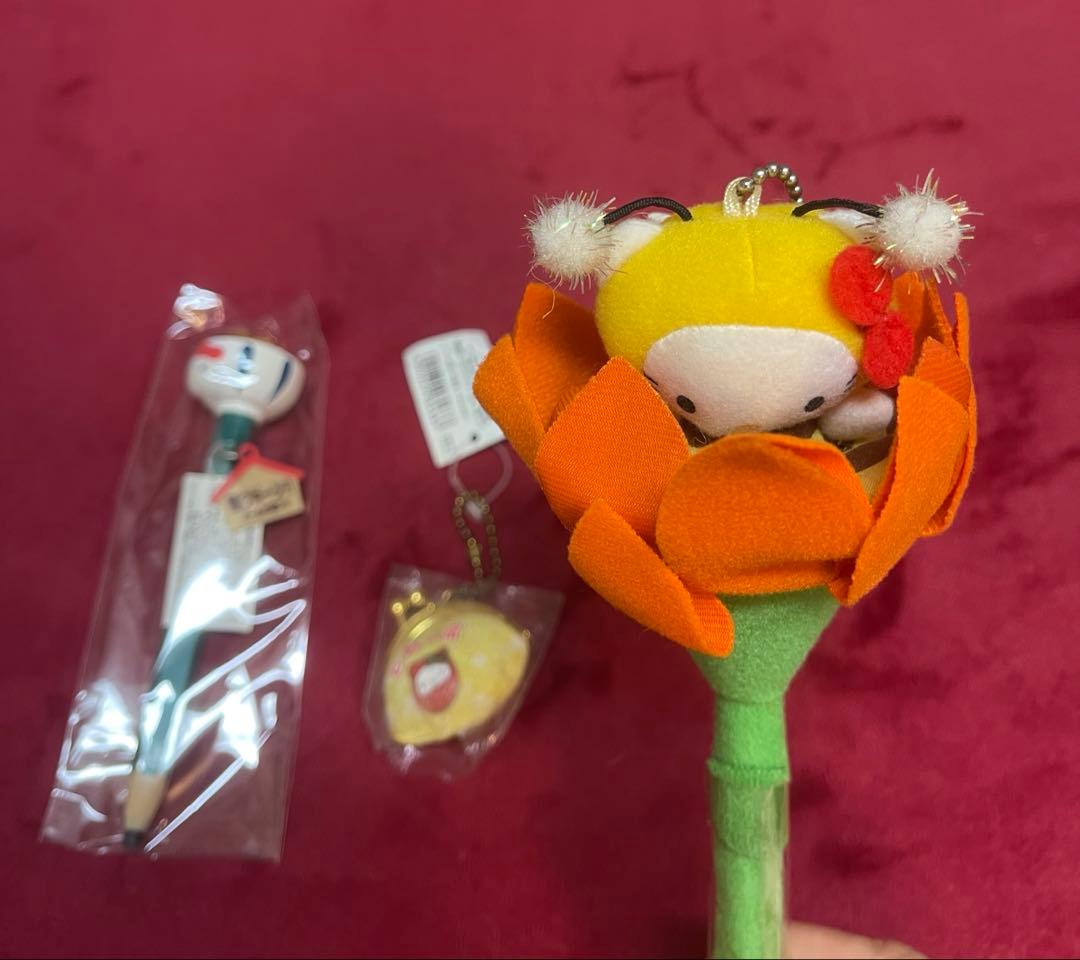 レア·タグ付き☆ご当地キティ 花 妖精 キーホルダー ペン 3体 ぬいぐるみ