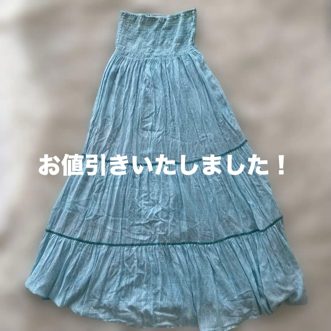 MANAOLA ハワイ マナオラ ドレス 水色 フラ