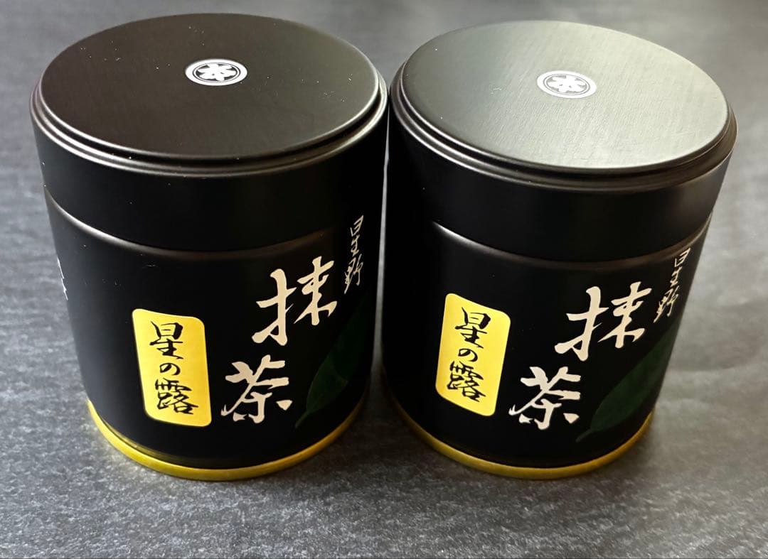 八女　抹茶 星野製茶園　星の露　Matcha 40g×2缶
