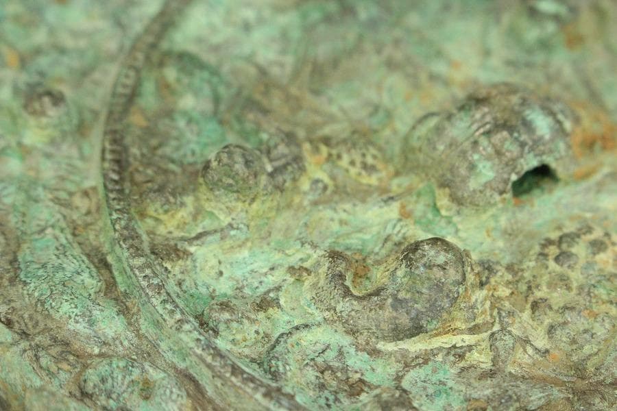 銅鏡 コレクター蔵品 φ16cm 古美術 古鏡(AZ997)