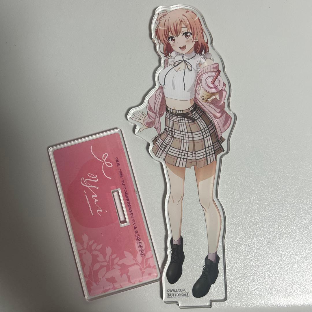 俺ガイル 公園デート B賞　由比ヶ浜結衣　描き下ろしBIGアクリルスタンド