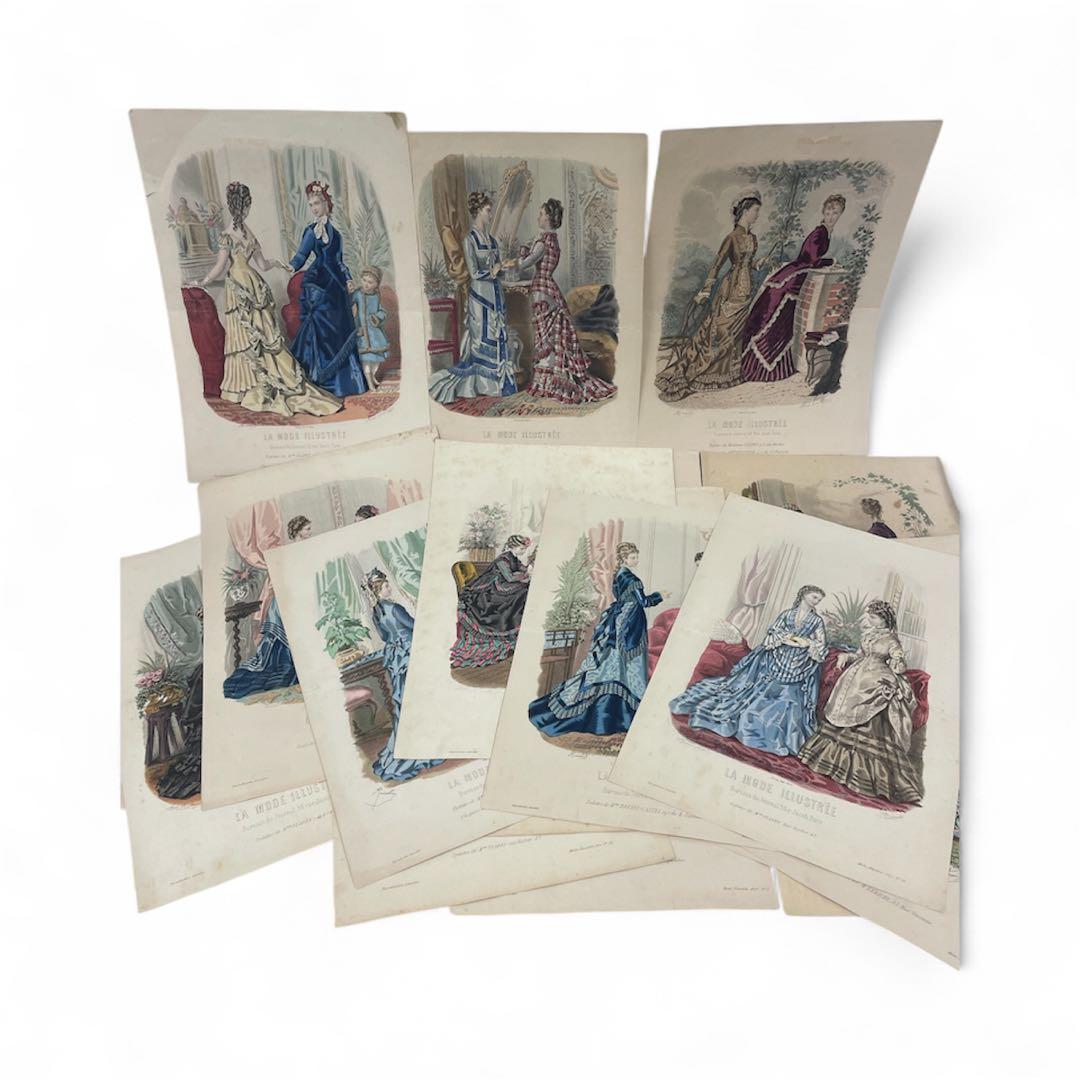 ラモード　イラスト　ファッションプレート　まとめ　パリ装飾美術館　トランプ　付