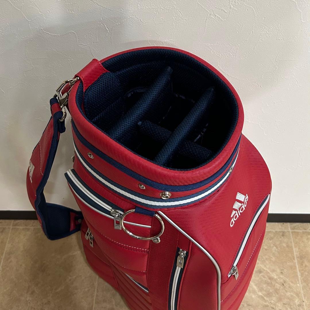adidas アディダス レッド キャディバッグ