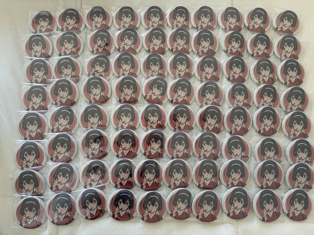 文豪ストレイドッグス だし茶漬けえん 缶バッジ 泉鏡花 80点