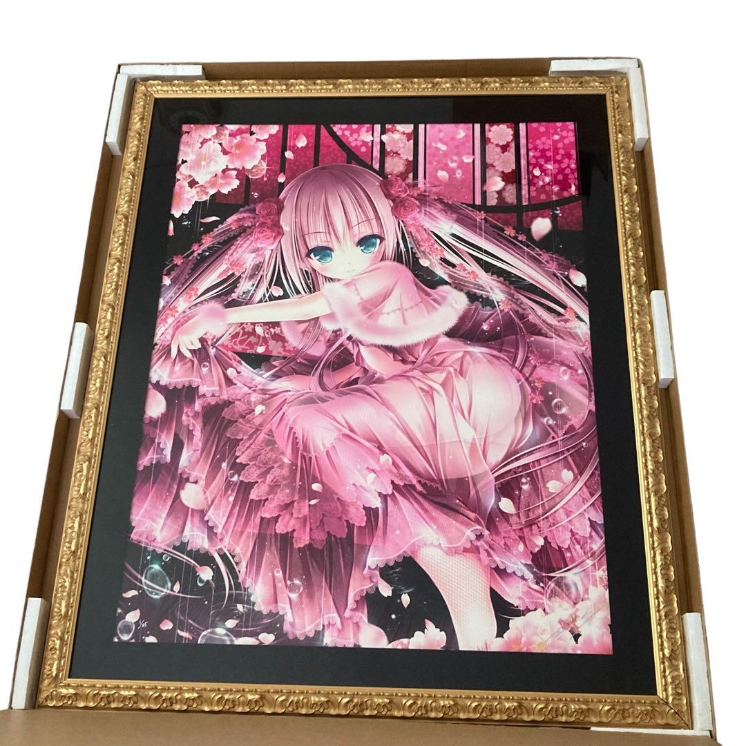 版画　てぃんくる　雪月華舞-凛-　アールビバン ミクスドメディア