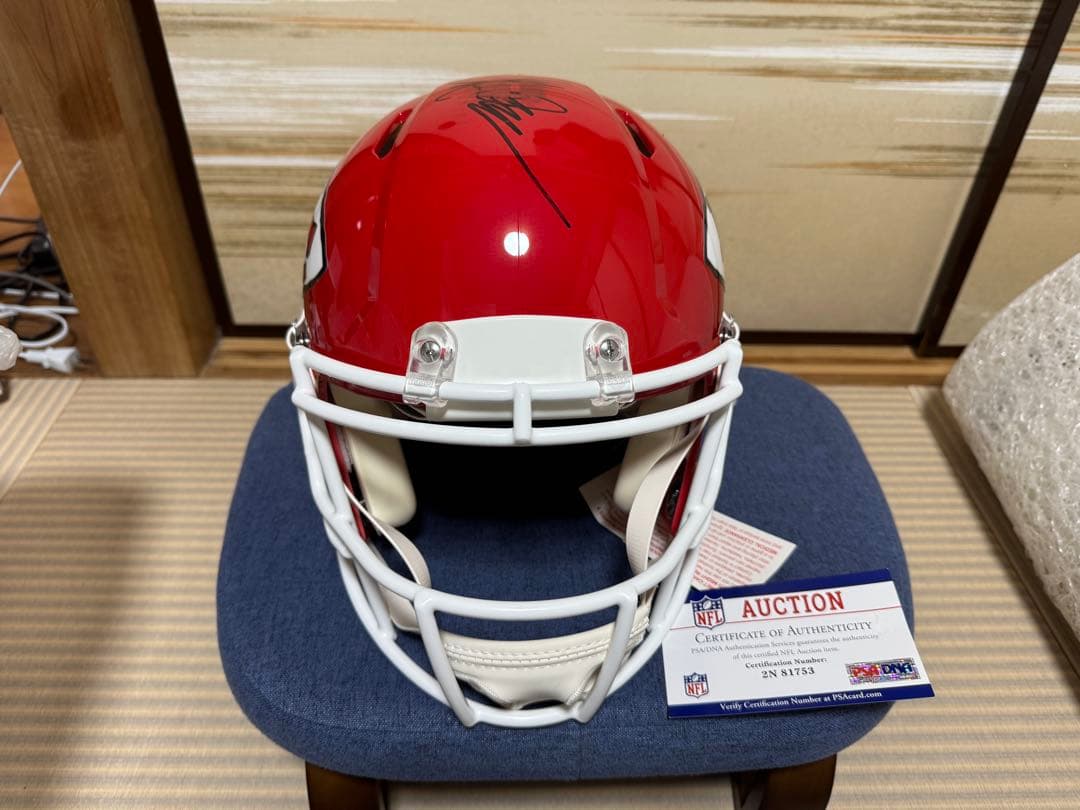 カンザスシティ・チーフスオーセンティック ヘルメット マーカス・アレンサイン入り