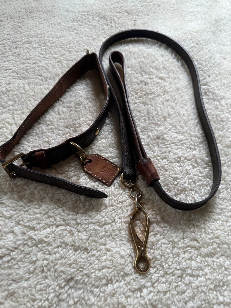 LOUIS VUITTON ドッグカラー　リード 約120cm 【最終お値引き】