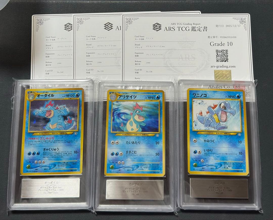 ars10 オーダイル アリゲイツ ワニノコ 旧裏 プレミアムファイル neo