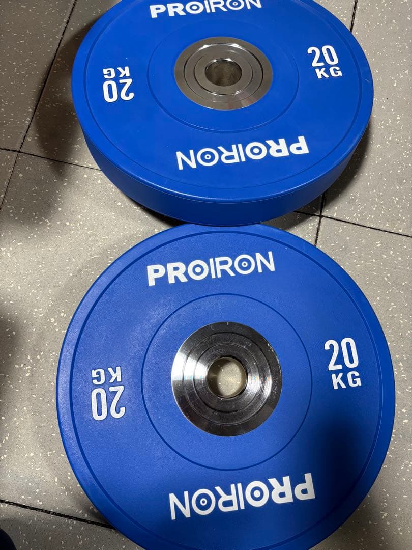 【上尾市 引き取り限定】PROIRON 20kg ダンベルプレート 2個