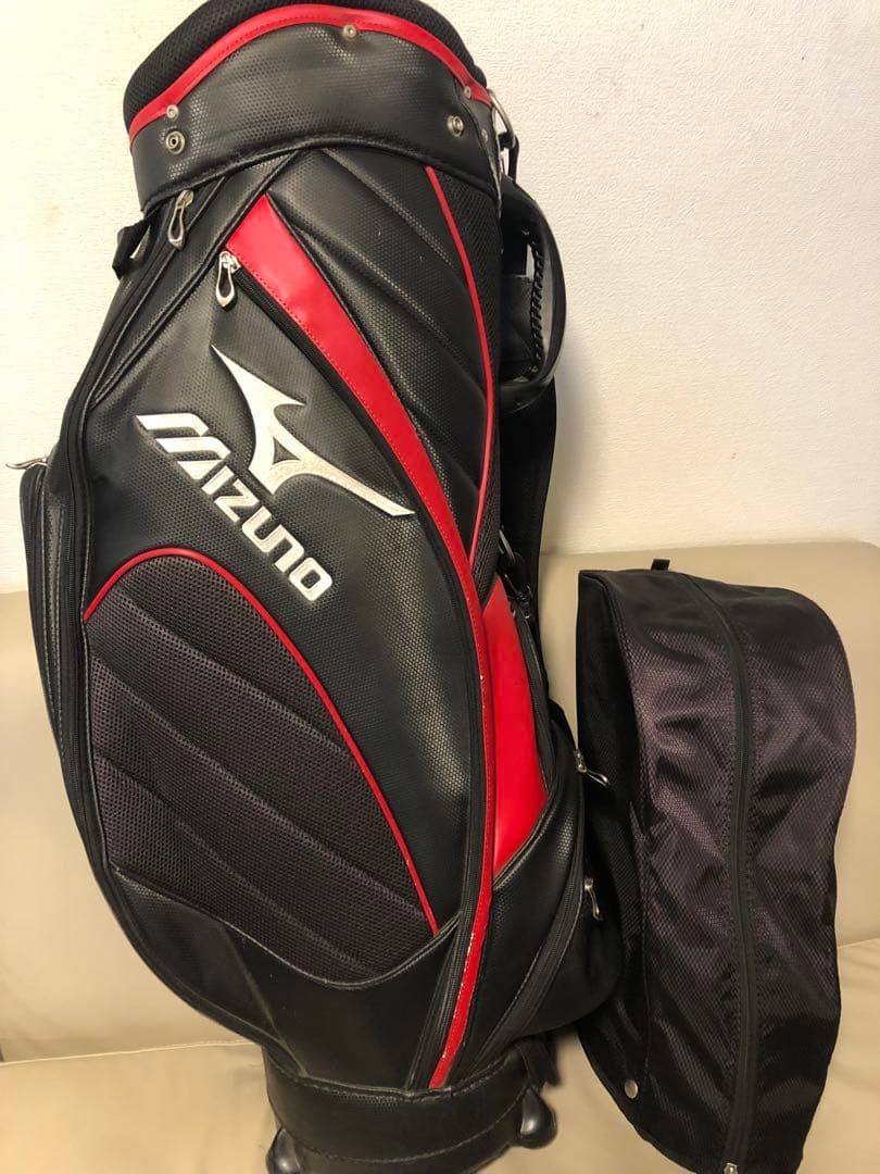 【送料込み】MIZUNO ミズノ　キャディバッグ　ゴルフバッグ　ブラック　メンズ