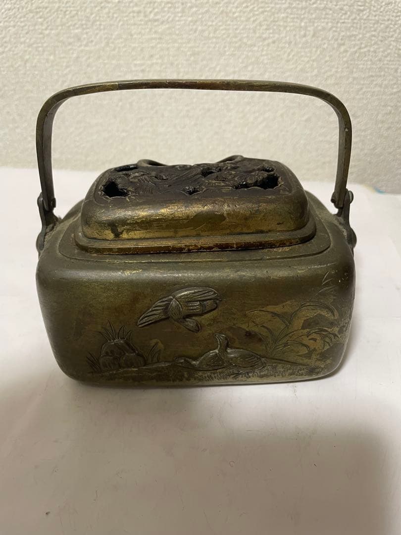 中国美術　銅手炉