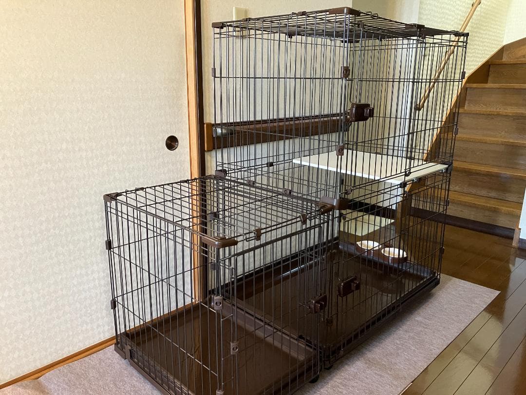 【手渡し限定】アイリスオーヤマ　コンビネーションサークル　猫用ケージ