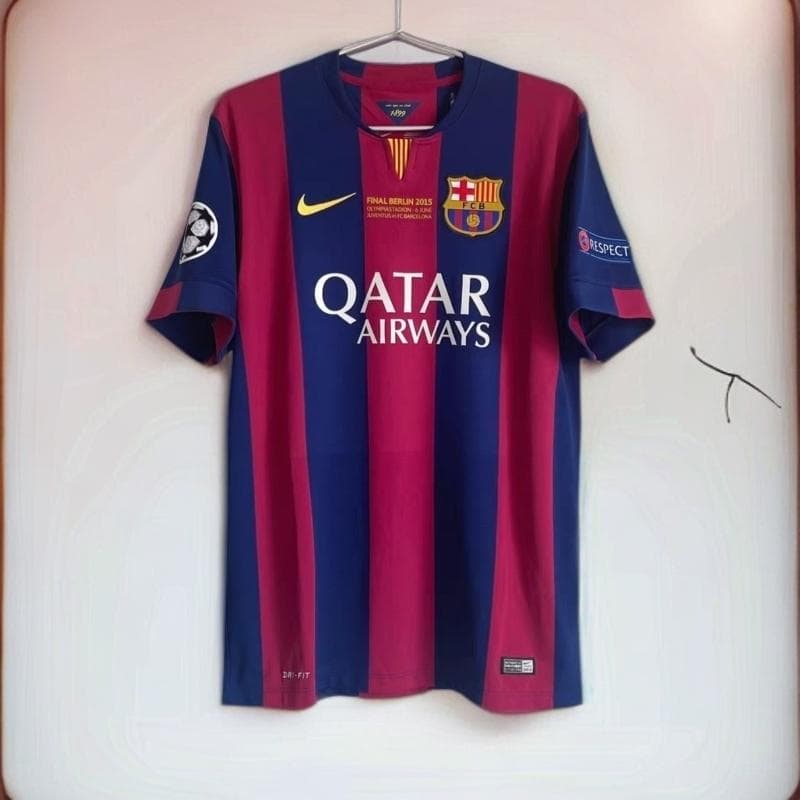 14-15 バルセロナ A.イニエスタ 背番号8 半袖 シャツ