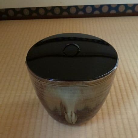 A9 茶道      高取焼水指  ( 高取貴恵造 )