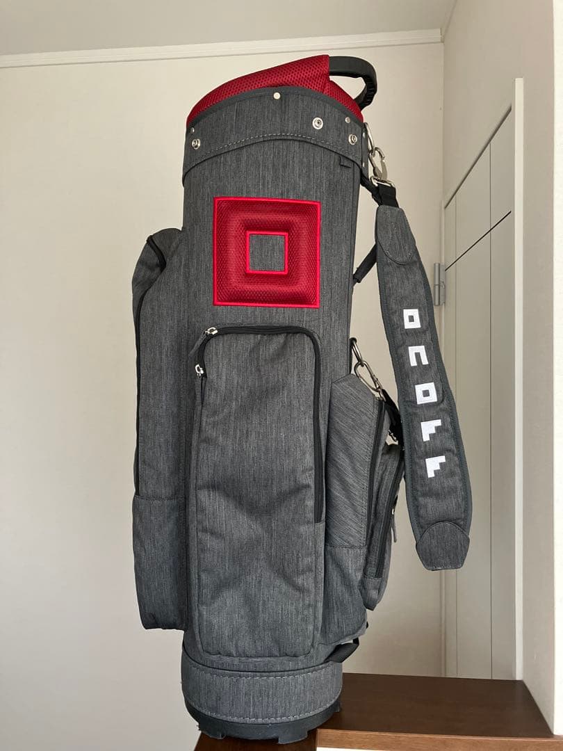 美品　ONOFF オノフ キャディバッグ 杢 （モク） グレー