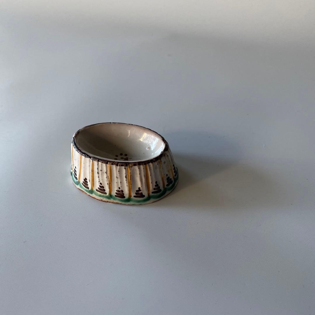 錫釉 ファイアンス 蓋置 18世紀 フランス デルフト 骨董 アンティーク 茶人