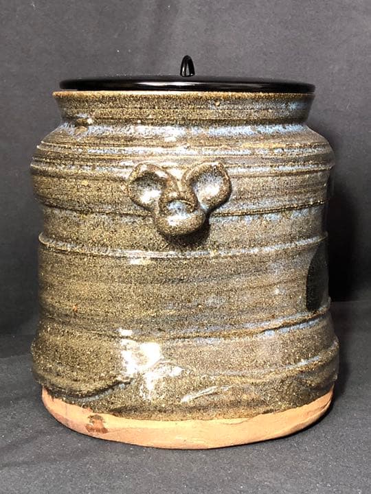 【茶道具】絵唐津水指 裏千家淡々斎箱　外箱付 水指204