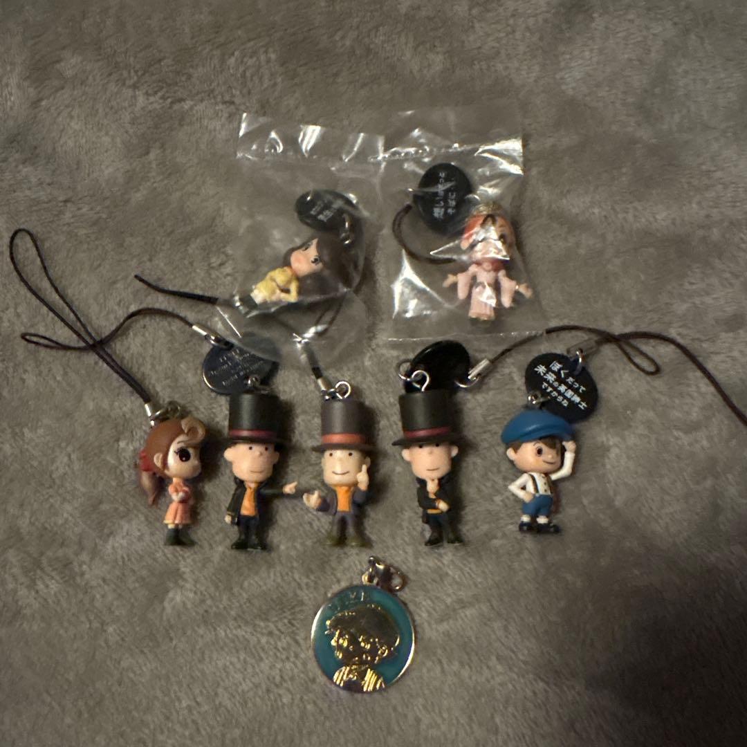 レイトン教授 ストラップセット メダル付き