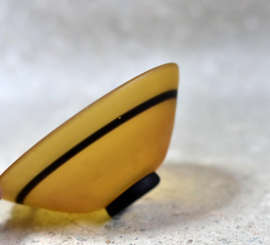 義山　銀箔清風平茶碗硝子　【極上品】お茶道具／共箱