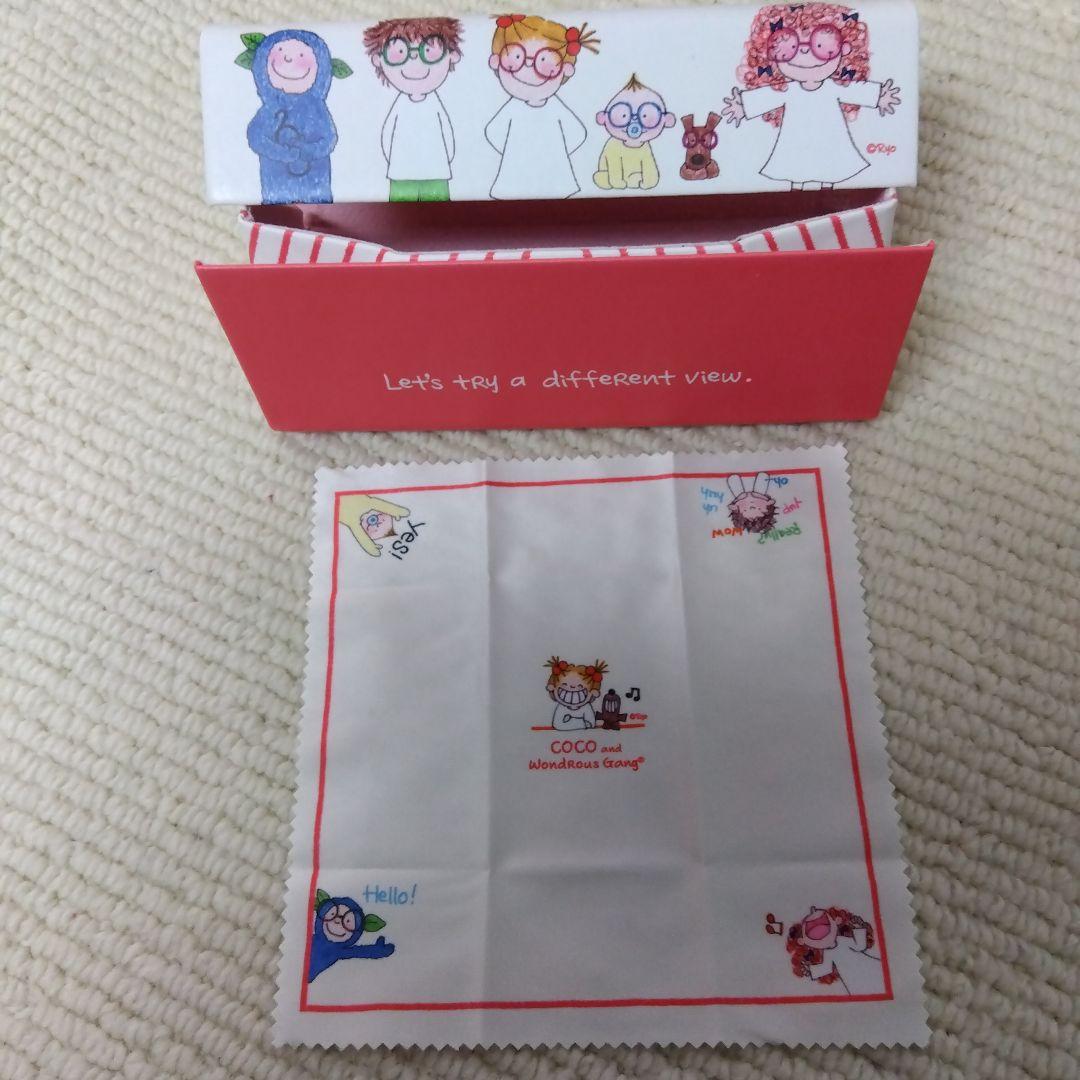 ココちゃん·͜·ᰔᩚ折り畳み式メガネ三角形ケース·͜·ᰔᩚ 手提げバッグ