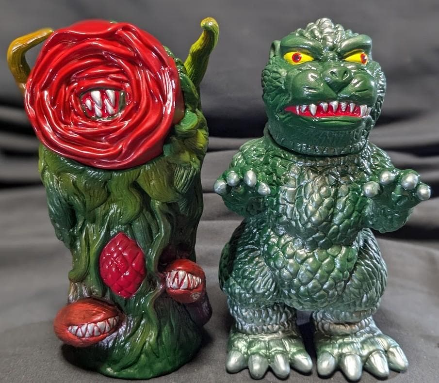 ゴジラ＆ビオランテ（トイパイレーツ）怪獣プロジェクトNR　ソフビ２体セット