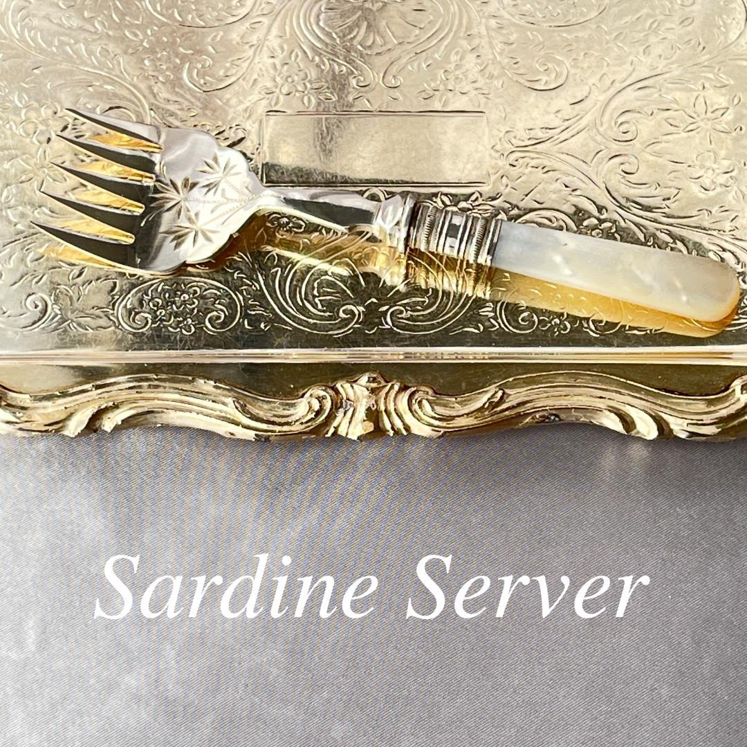 【英国】 サーディンサーバー【白蝶貝】マザーオブパール