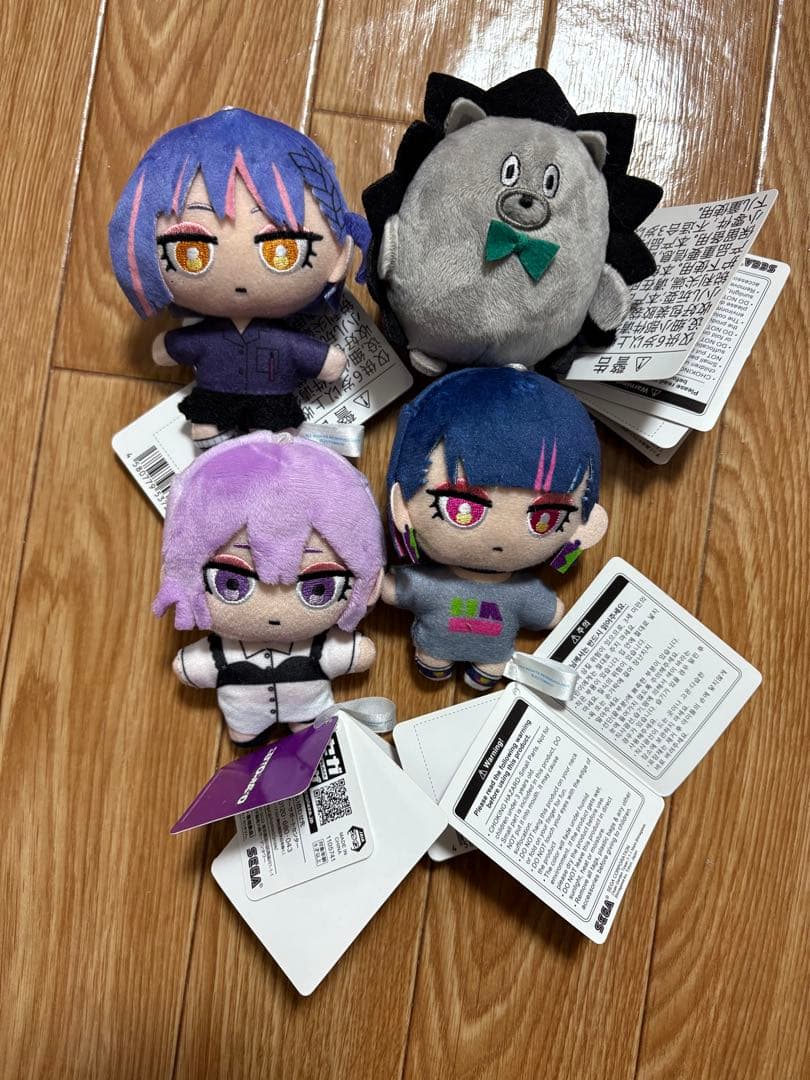 ずとまよ　ぬいぐるみ・マスコット 4体セット