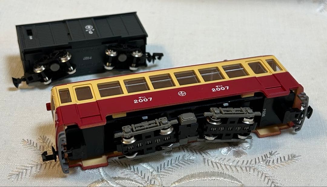 トミーテック 富井電鉄　猫屋線 直通用路面電気機関車＋客車/貨車セット　2両2点