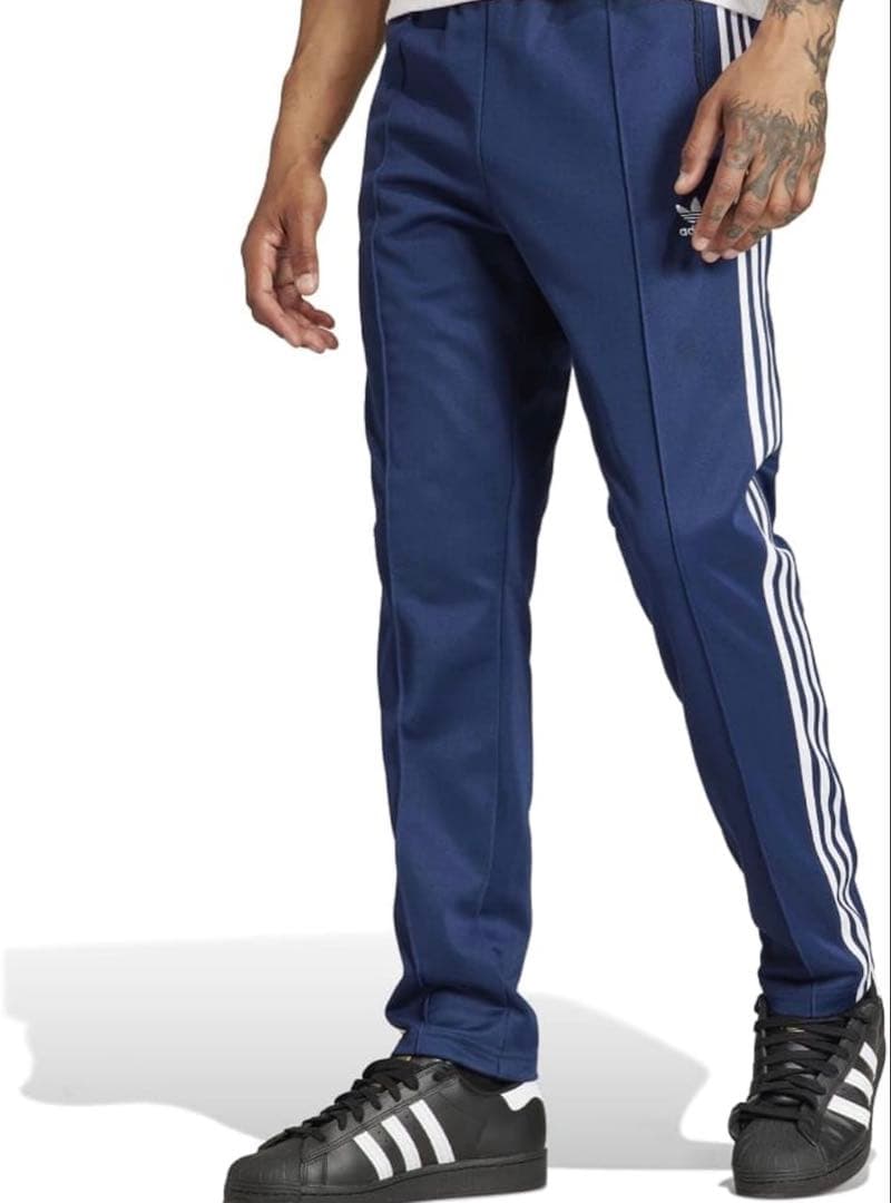 ✨新品 アディダス トラックパンツ ジャージ ネイビー ファイヤーバード 刺繍