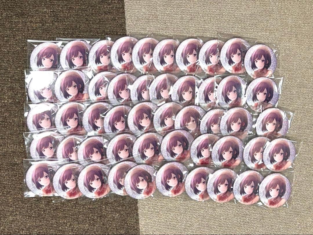 プロセカ　東雲絵名　グリッター缶バッジ 17c