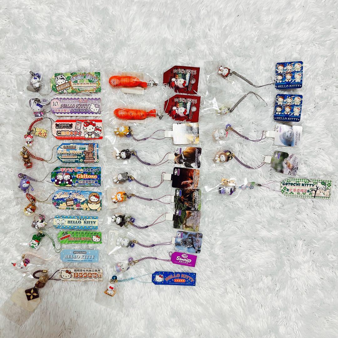 激レア ハローキティ 根付け 531個 まとめ売り ストラップ ご当地キティ