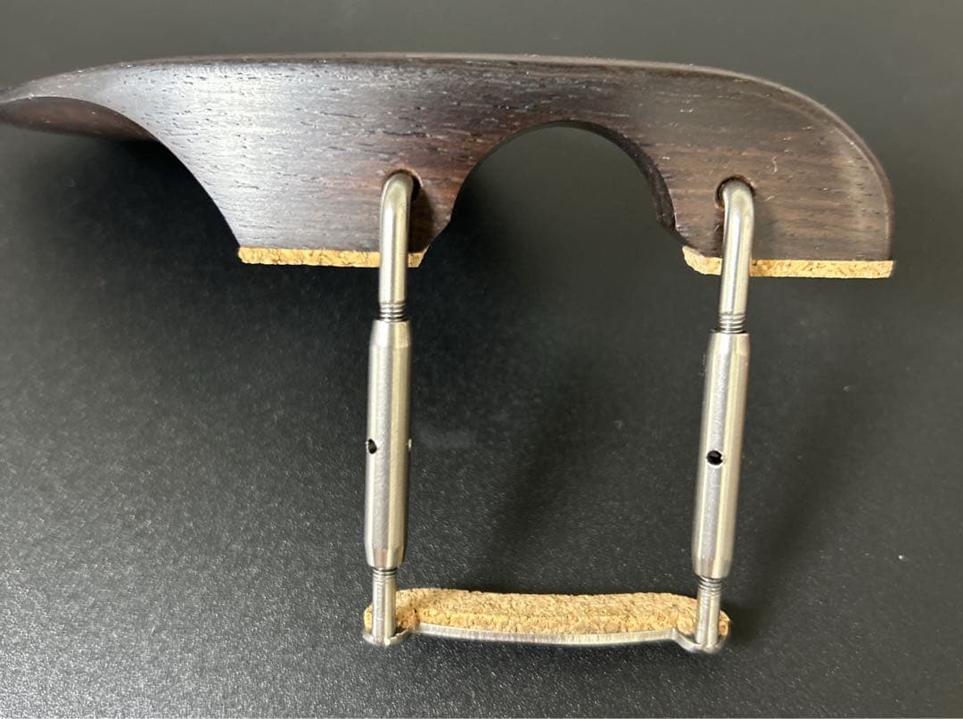 Otto templeバイオリン顎当て（紫檀）&titanium チタンクランプ