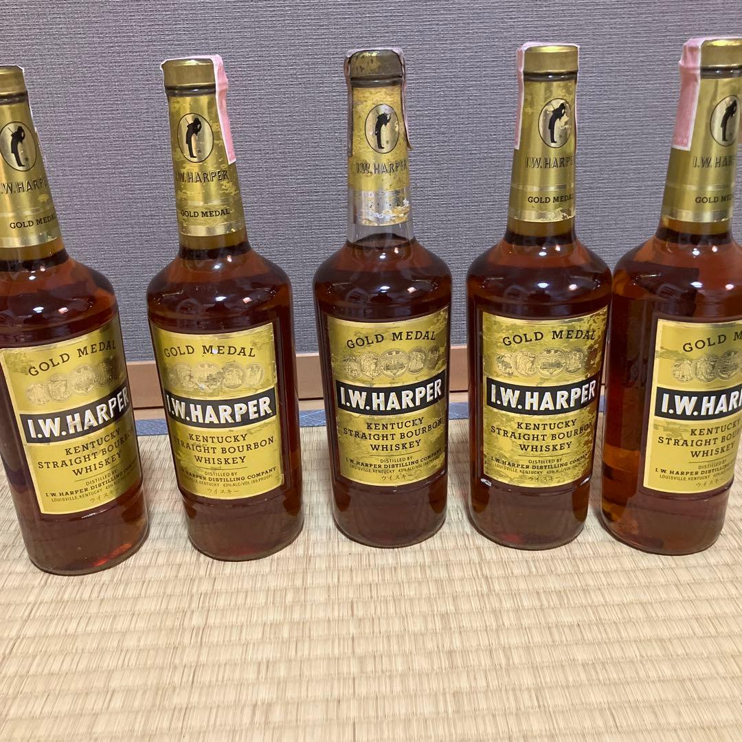 I.W.ハーパー ゴールドメダル 700ml 5本セット バーボンウイスキー