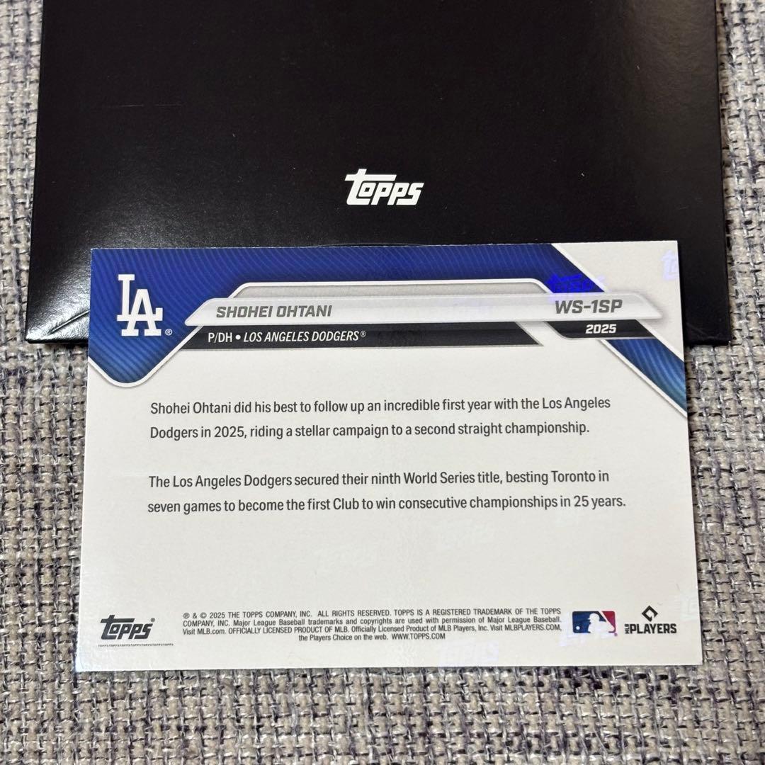 Topps Now 2025 ドジャース優勝 SPスペシャルカード 大谷翔平