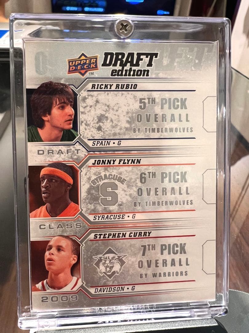 貴重美品 Stephen Curry Rubio RC 09 UD Draft