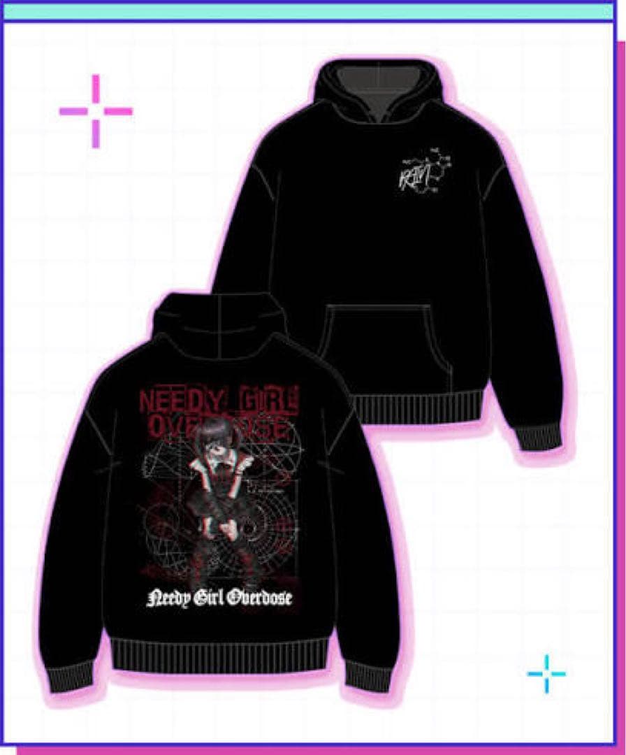 NEEDY GIRL OVERDOSE あめちゃん RAIN パーカーXLサイズ