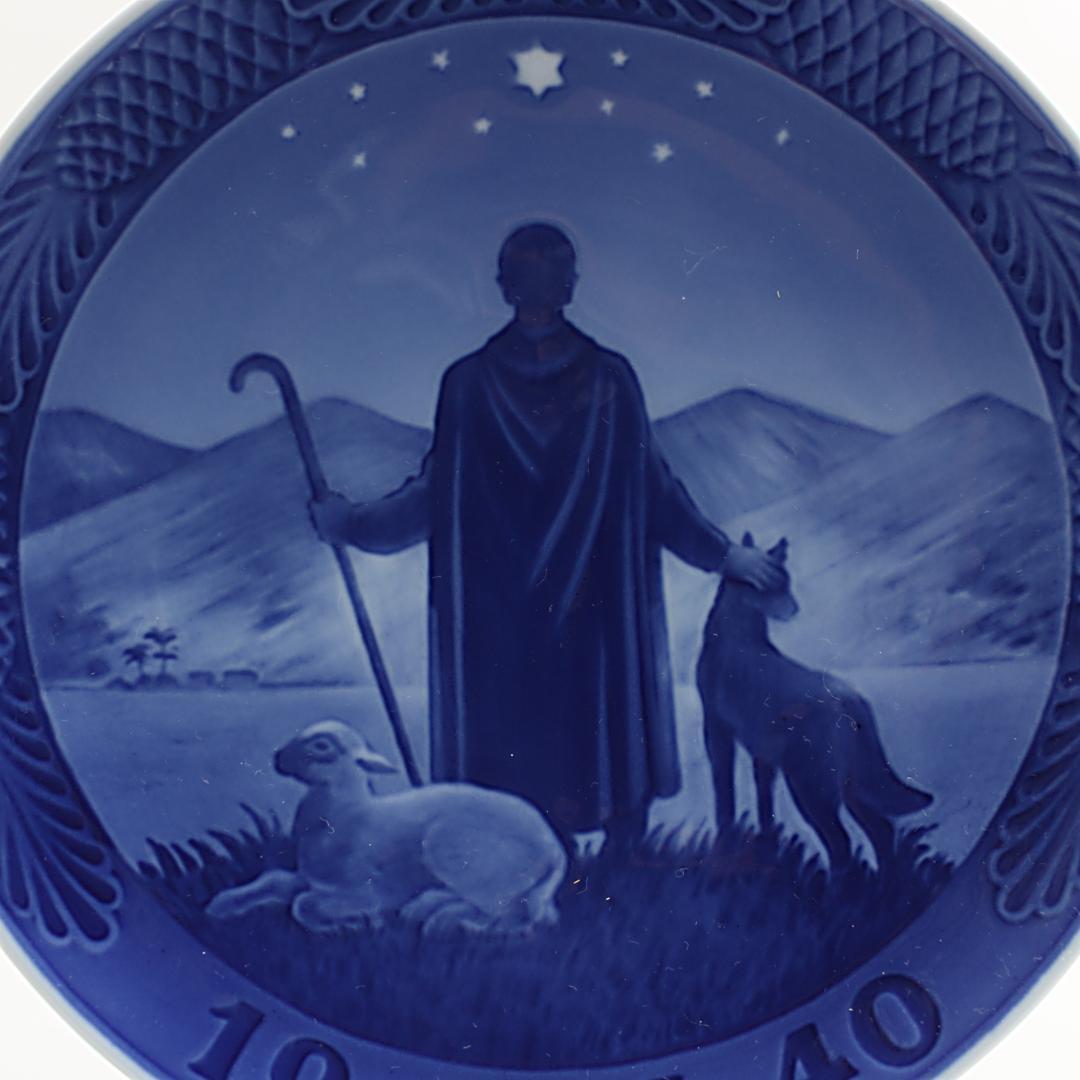 1940年「砂漠の羊飼い」 イヤープレート ロイヤルコペンハーゲン 北欧の陶磁器