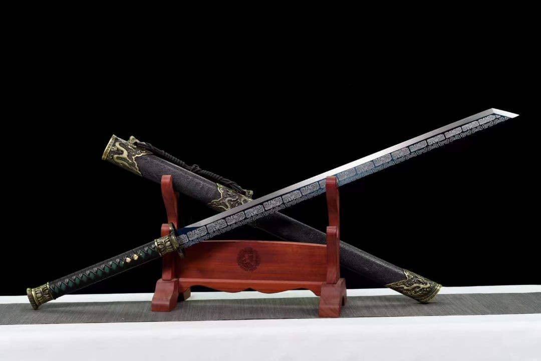 【黒金古刀―青銅戦刃】 古兵器 武具　刀装具　日本刀　模造刀 居合刀 長尺