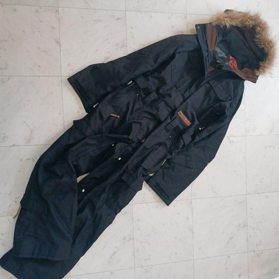 mi ウィンデックス スノーボード オールインワン 高機能 リアルファー L